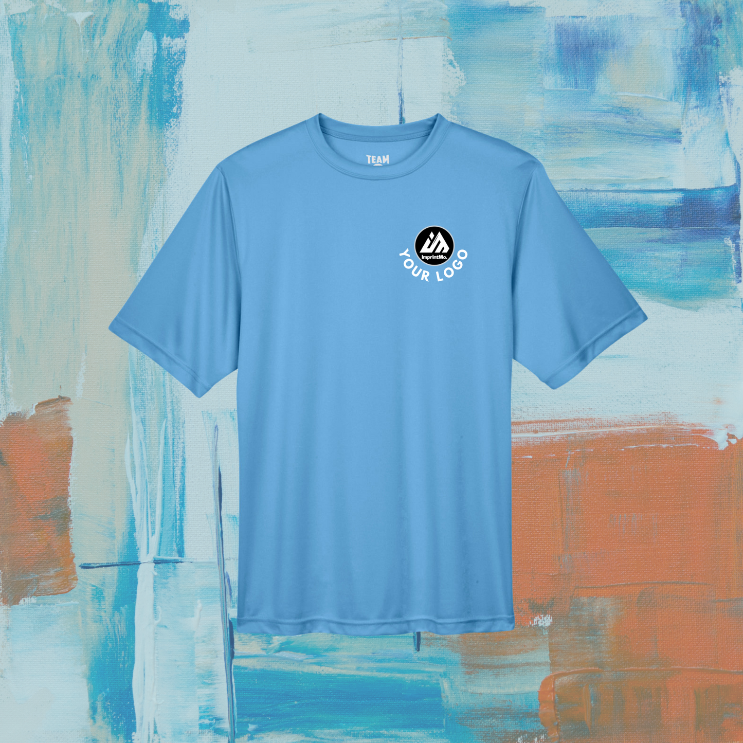 Light Blue Team 365 Men's Zone Performance T-Shirt