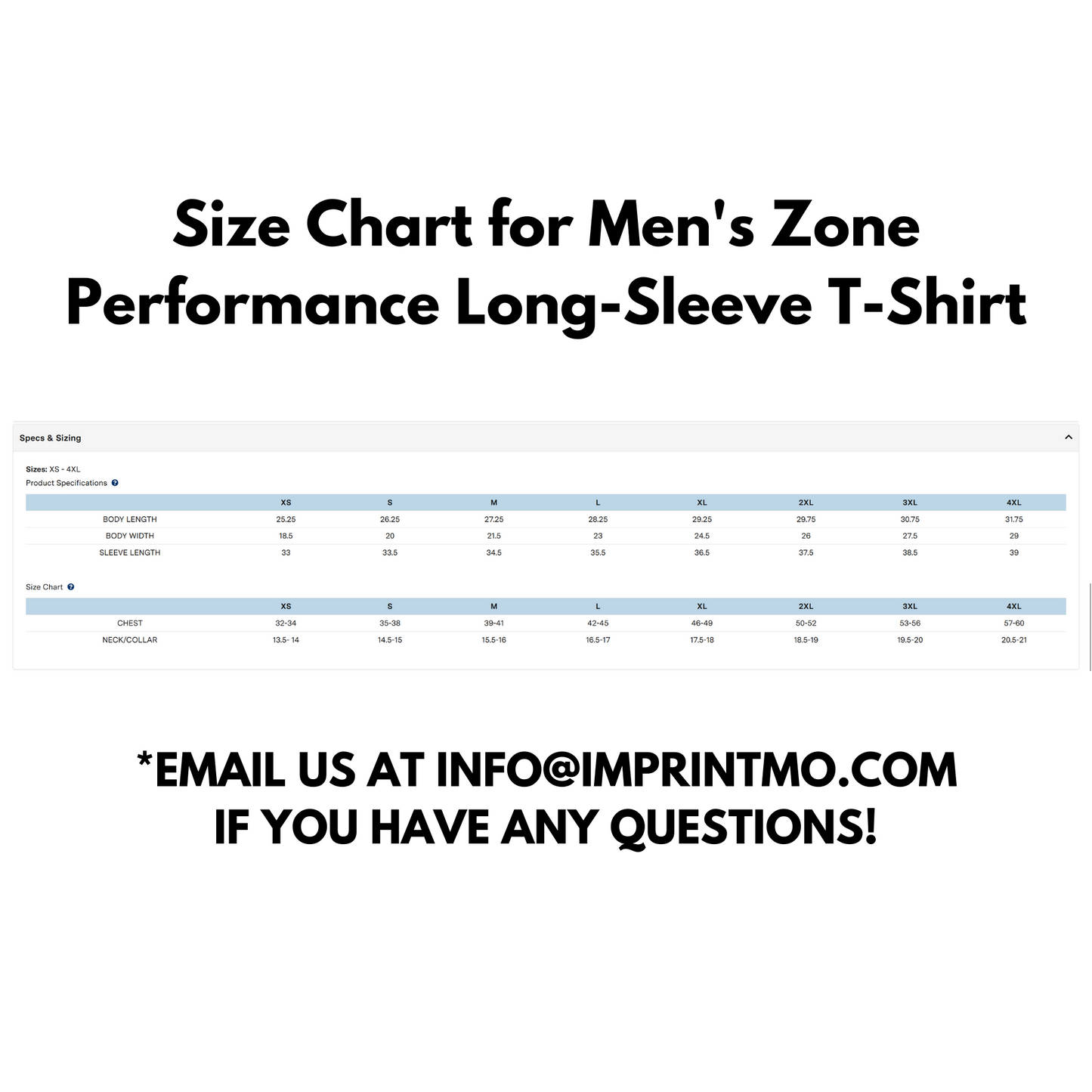Sport Forest Team 365 Men's Zone Performance Long-Sleeve T-Shirt