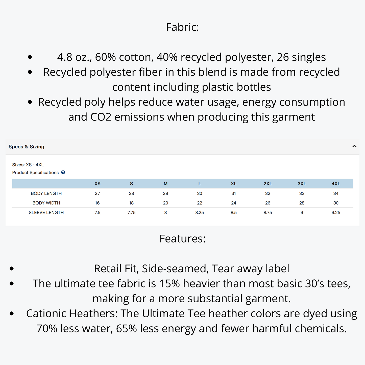 GRAPHITE THREADFAST ULTIMATE TEE