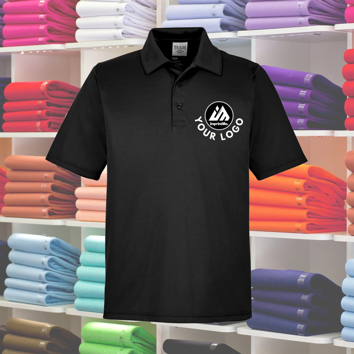 MENS Polo Shirts Full Color Custom Print - Performance Sport Shirt - Full Color Graphics - Sports Fabric - Moisture-Wicking Graphic Polos