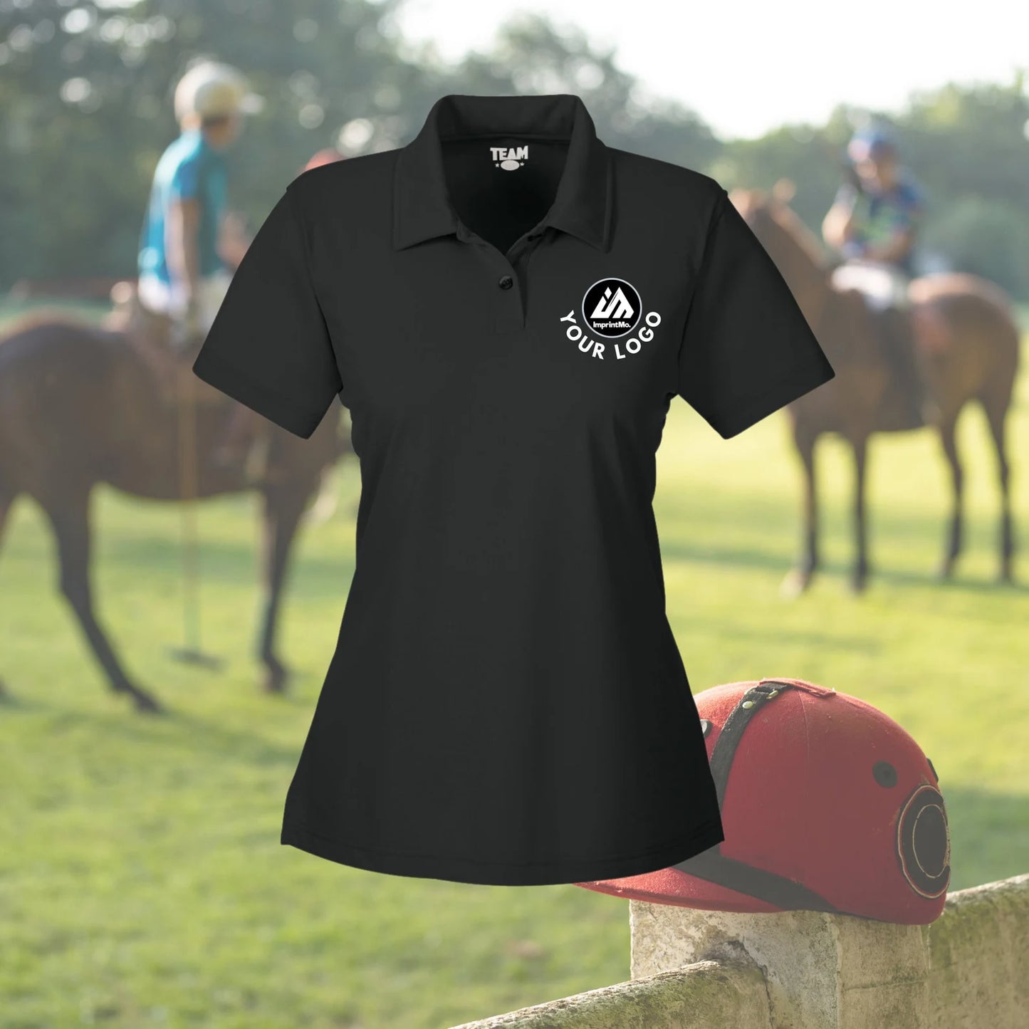 LADIES Polo Shirts Full Color Custom Print - Performance Sport Shirt - Full Color Graphics - Sports Fabric - Moisture-Wicking Graphic Polos