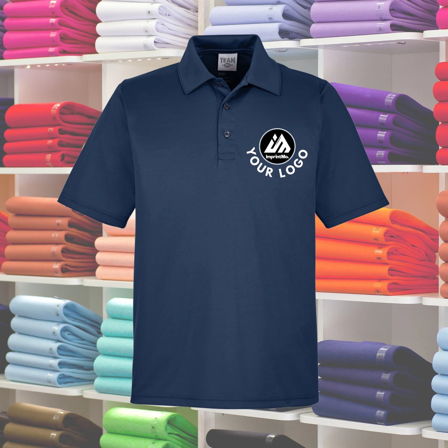 MENS Polo Shirts Full Color Custom Print - Performance Sport Shirt - Full Color Graphics - Sports Fabric - Moisture-Wicking Graphic Polos