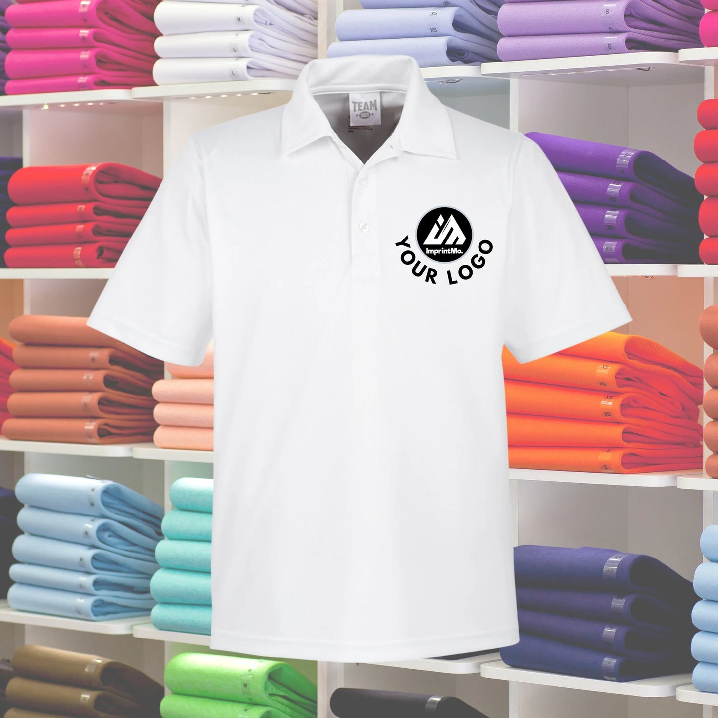 MENS Polo Shirts Full Color Custom Print - Performance Sport Shirt - Full Color Graphics - Sports Fabric - Moisture-Wicking Graphic Polos