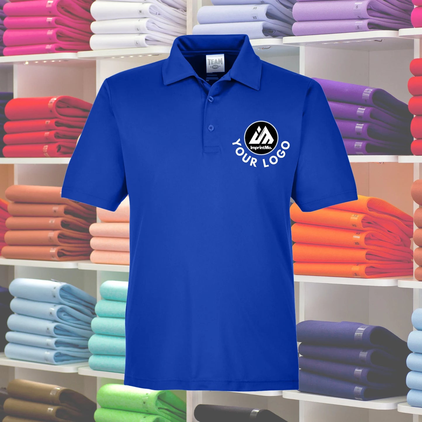 MENS Polo Shirts Full Color Custom Print - Performance Sport Shirt - Full Color Graphics - Sports Fabric - Moisture-Wicking Graphic Polos