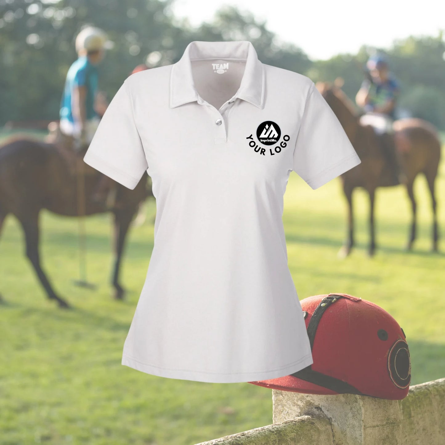 LADIES Polo Shirts Full Color Custom Print - Performance Sport Shirt - Full Color Graphics - Sports Fabric - Moisture-Wicking Graphic Polos