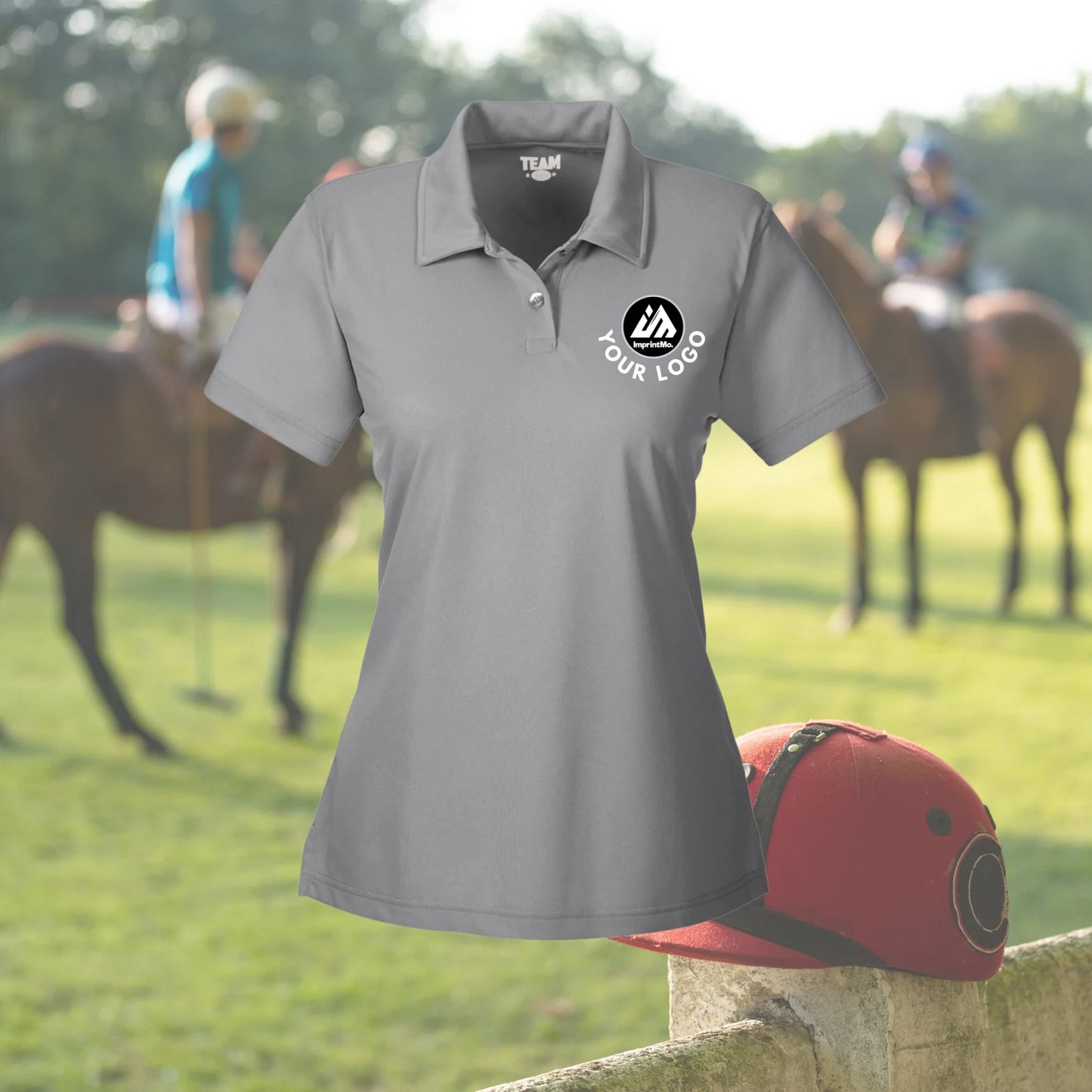 LADIES Polo Shirts Full Color Custom Print - Performance Sport Shirt - Full Color Graphics - Sports Fabric - Moisture-Wicking Graphic Polos