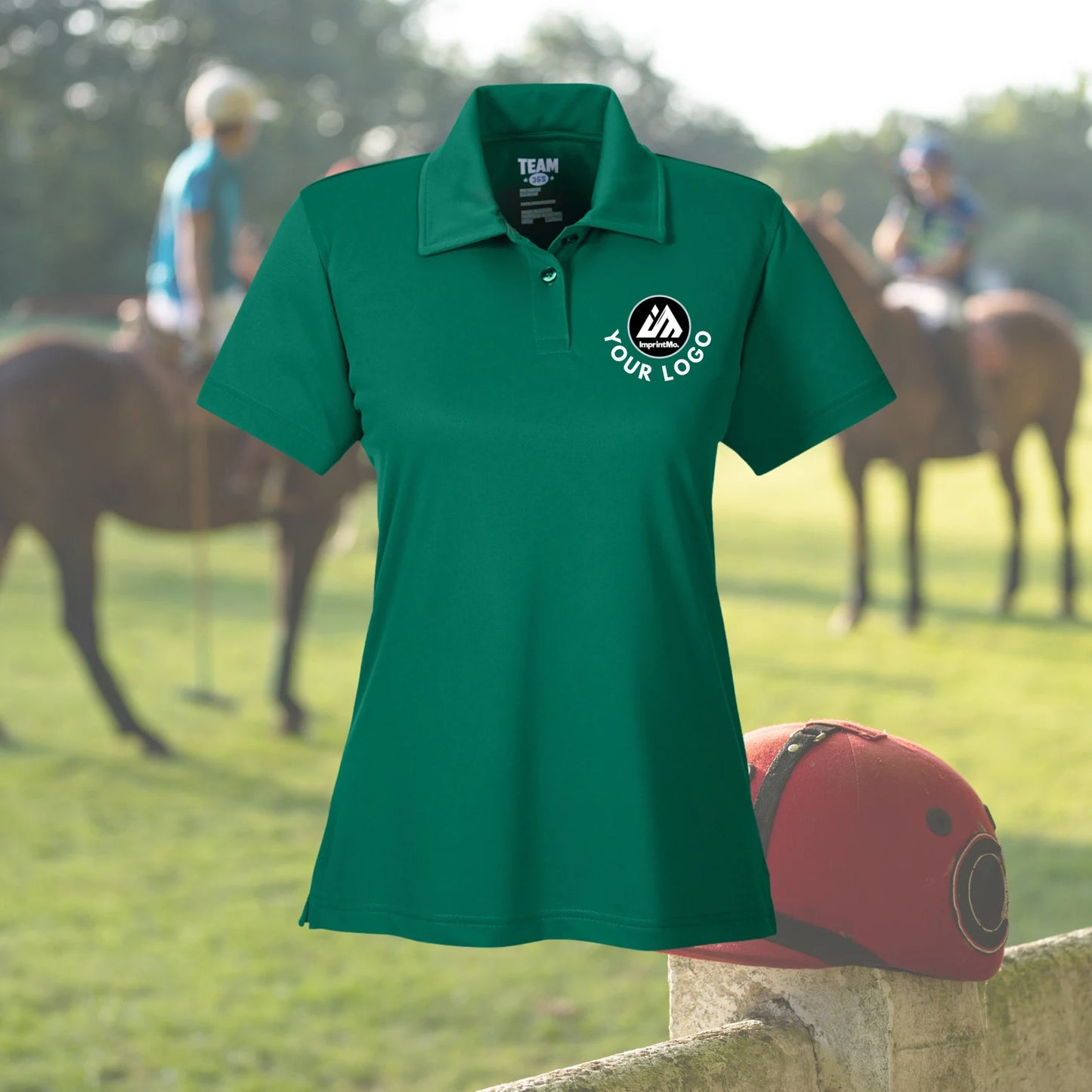 LADIES Polo Shirts Full Color Custom Print - Performance Sport Shirt - Full Color Graphics - Sports Fabric - Moisture-Wicking Graphic Polos