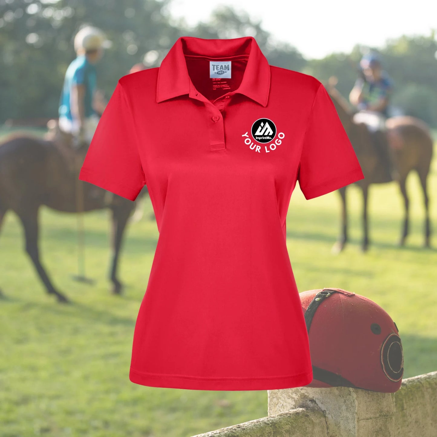 LADIES Polo Shirts Full Color Custom Print - Performance Sport Shirt - Full Color Graphics - Sports Fabric - Moisture-Wicking Graphic Polos