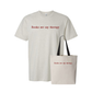 Books Are My Therapy Bundle | American Apparel Tee + Matching Canvas Tote