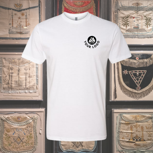 White Next Level 6210 CVC T-Shirt | Premium Soft Custom Tee | Lightweight Cotton Poly Shirt