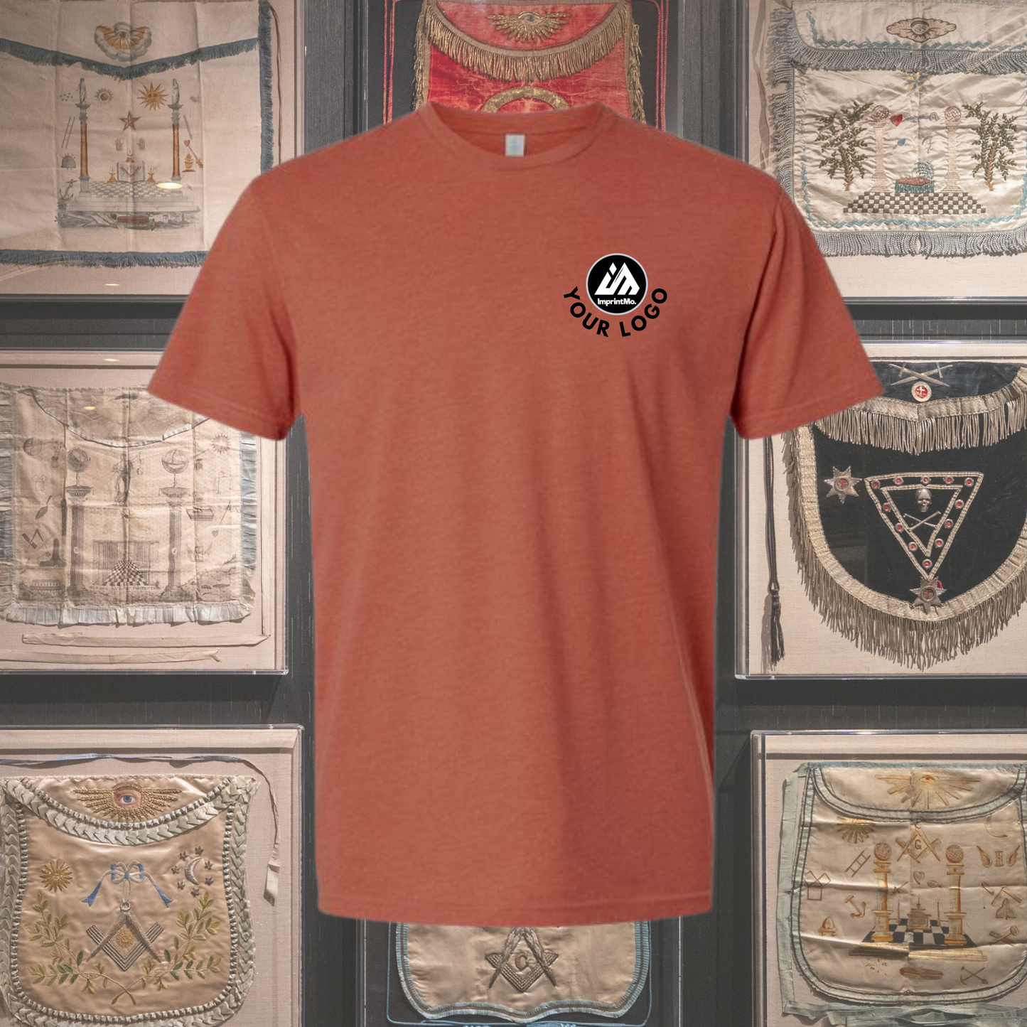 Heather Redwood Next Level 6210 CVC T-Shirt | Premium Soft Custom Tee | Lightweight Cotton Poly Shirt