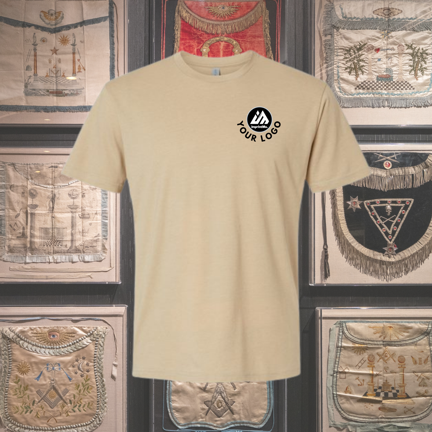 Heather Tan Next Level 6210 CVC T-Shirt | Premium Soft Custom Tee | Lightweight Cotton Poly Shirt