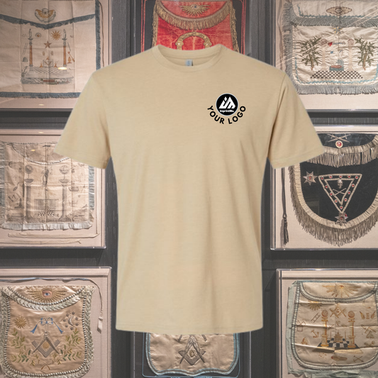 Heather Tan Next Level 6210 CVC T-Shirt | Premium Soft Custom Tee | Lightweight Cotton Poly Shirt