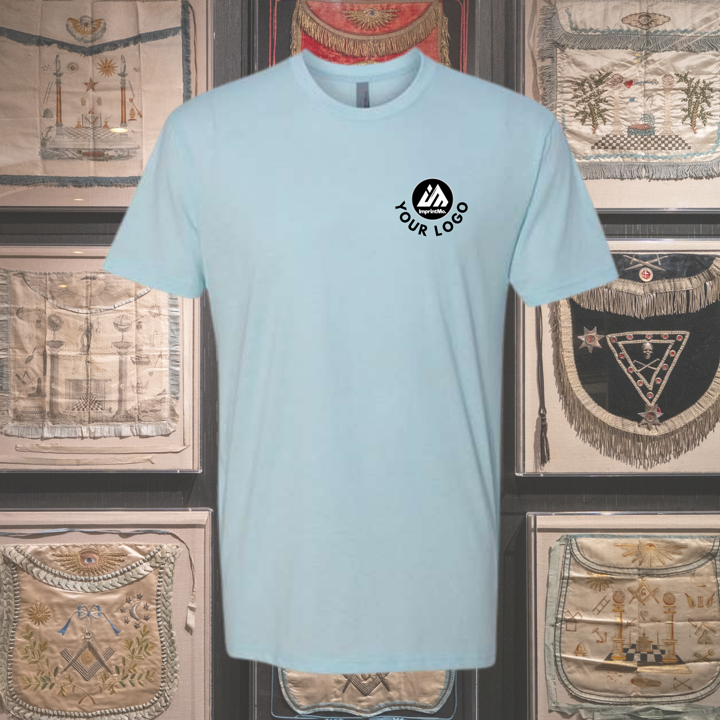 Ice Blue Next Level 6210 CVC T-Shirt | Premium Soft Custom Tee | Lightweight Cotton Poly Shirt