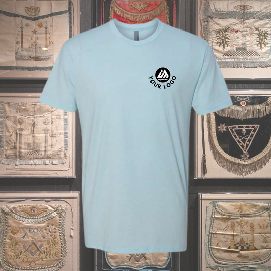 Ice Blue Next Level 6210 CVC T-Shirt | Premium Soft Custom Tee | Lightweight Cotton Poly Shirt