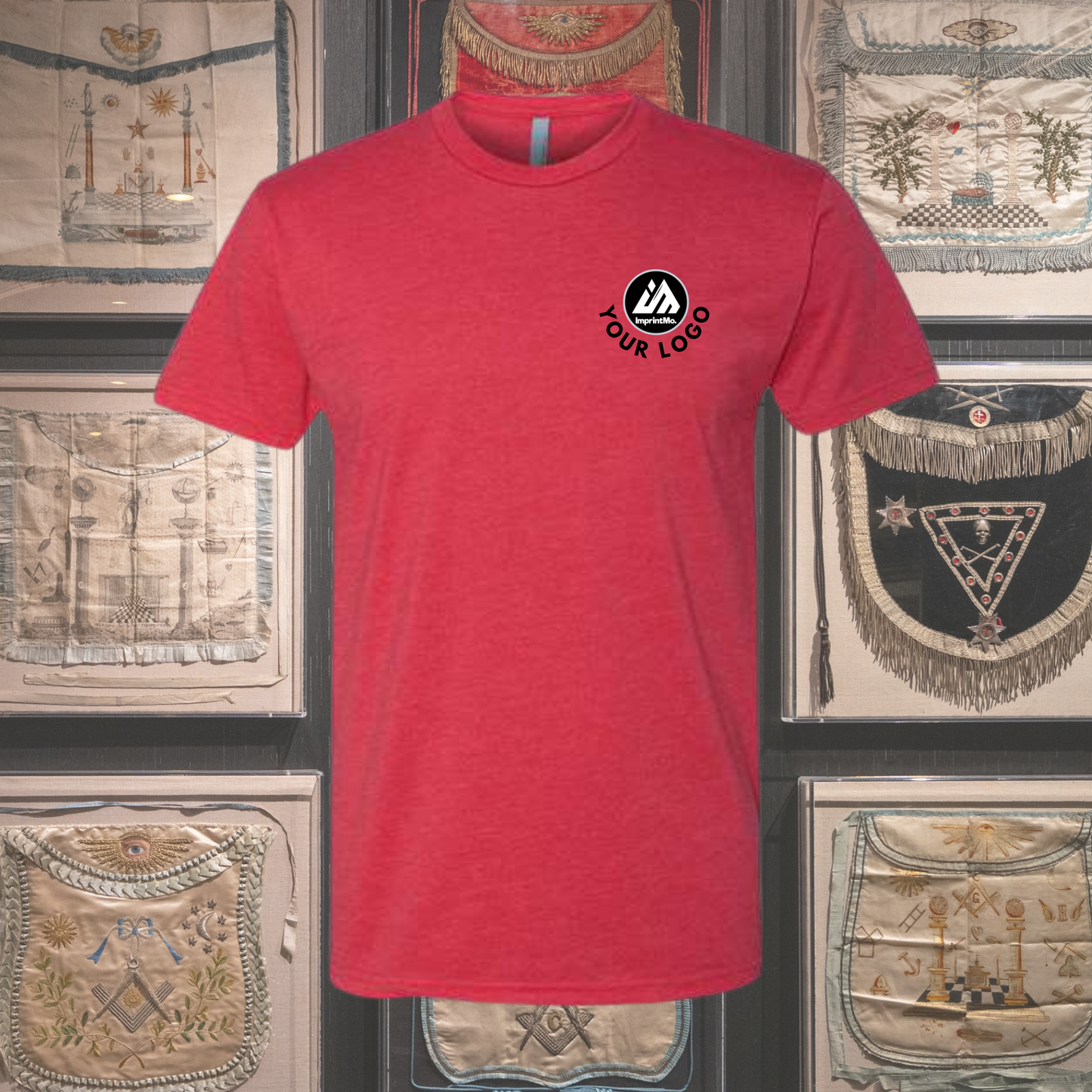 Red 6210 CVC T-Shirt | Premium Soft Custom Tee | Lightweight Cotton Poly Shirt
