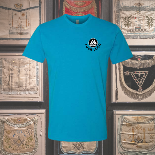 Turquoise 6210 CVC T-Shirt | Premium Soft Custom Tee | Lightweight Cotton Poly Shirt