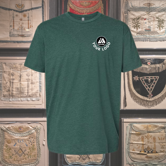 Heather Forest Green Next Level 6210 CVC T-Shirt | Premium Soft Custom Tee | Lightweight Cotton Poly Shirt