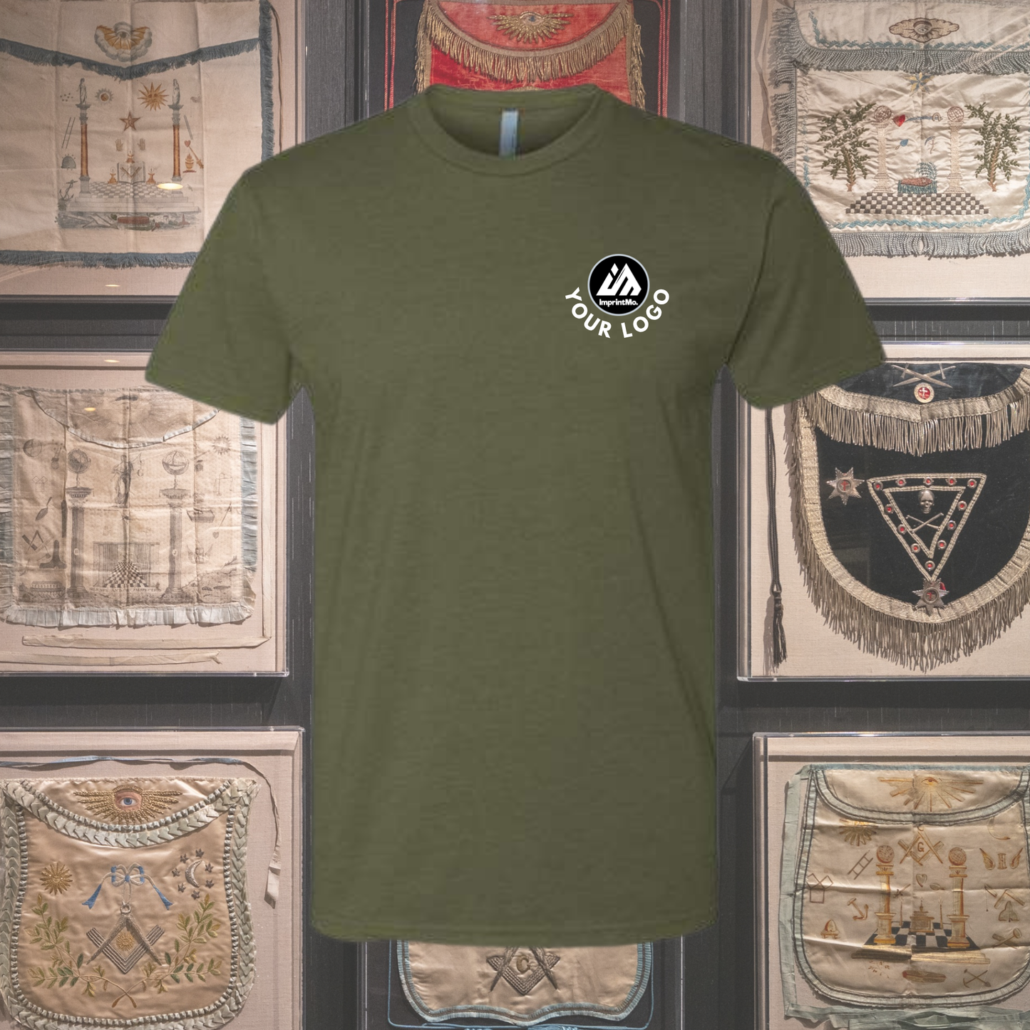 Military Green 6210 CVC T-Shirt | Premium Soft Custom Tee | Lightweight Cotton Poly Shirt