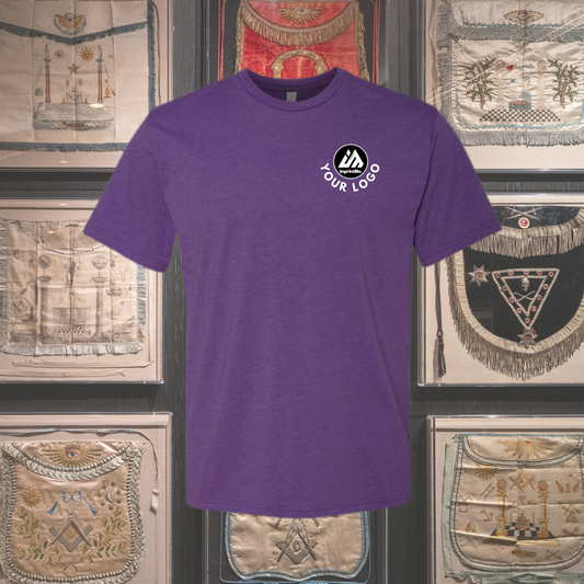 Purple Rush 6210 CVC T-Shirt | Premium Soft Custom Tee | Lightweight Cotton Poly Shirt