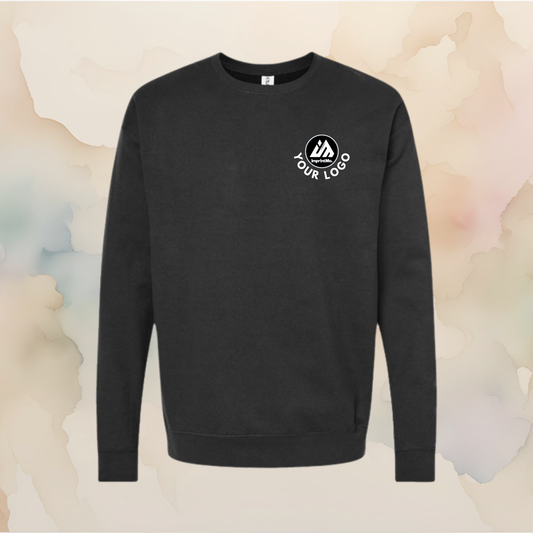 Black Unisex Fleece Crewneck Tultex Sweatshirt 340