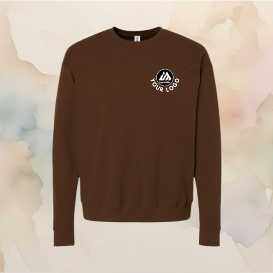 Brown Unisex Fleece Crewneck Tultex Sweatshirt 340