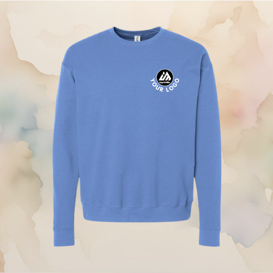 Columbia Blue Unisex Fleece Crewneck Tultex Sweatshirt 340