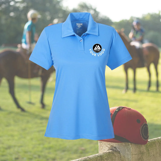 LADIES Polo Shirts Full Color Custom Print - Performance Sport Shirt - Full Color Graphics - Sports Fabric - Moisture-Wicking Graphic Polos